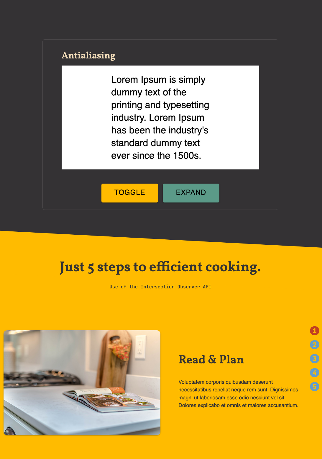 Example site with built interactive(s).